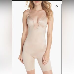 SPANXshape™ Suit Your Fancy Plunge Low Back Mid Thigh Bodysuit